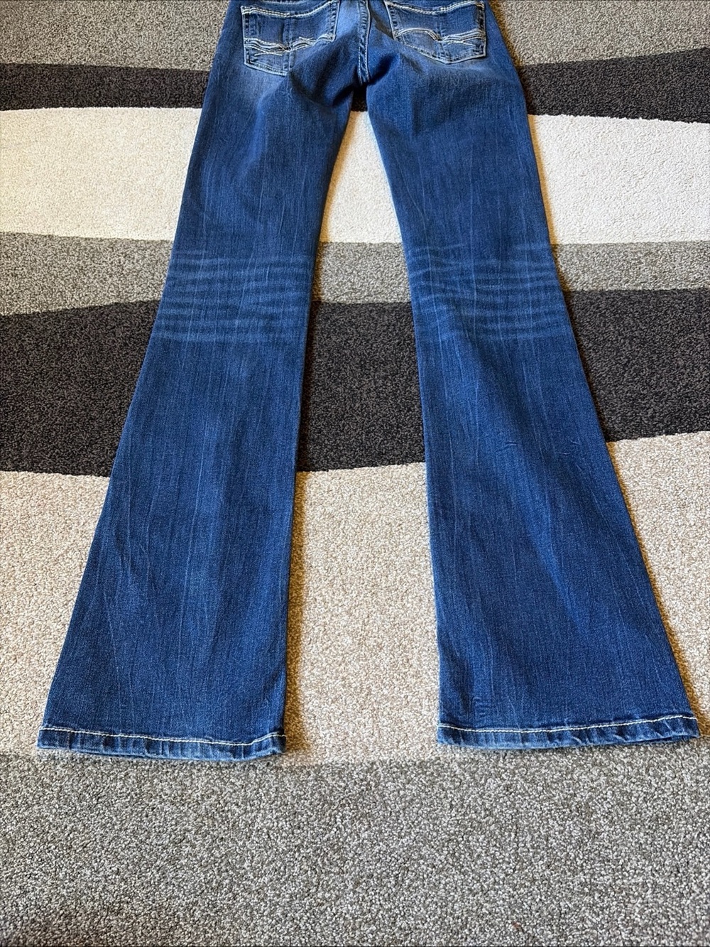 BKE blue denim Stella low rise slim fit bootcut women size 25 x 35 1/2 - Picture 7 of 8